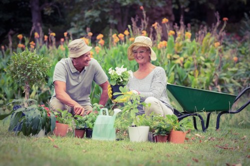 Gardener tools and plants representing Gardeners Leyton